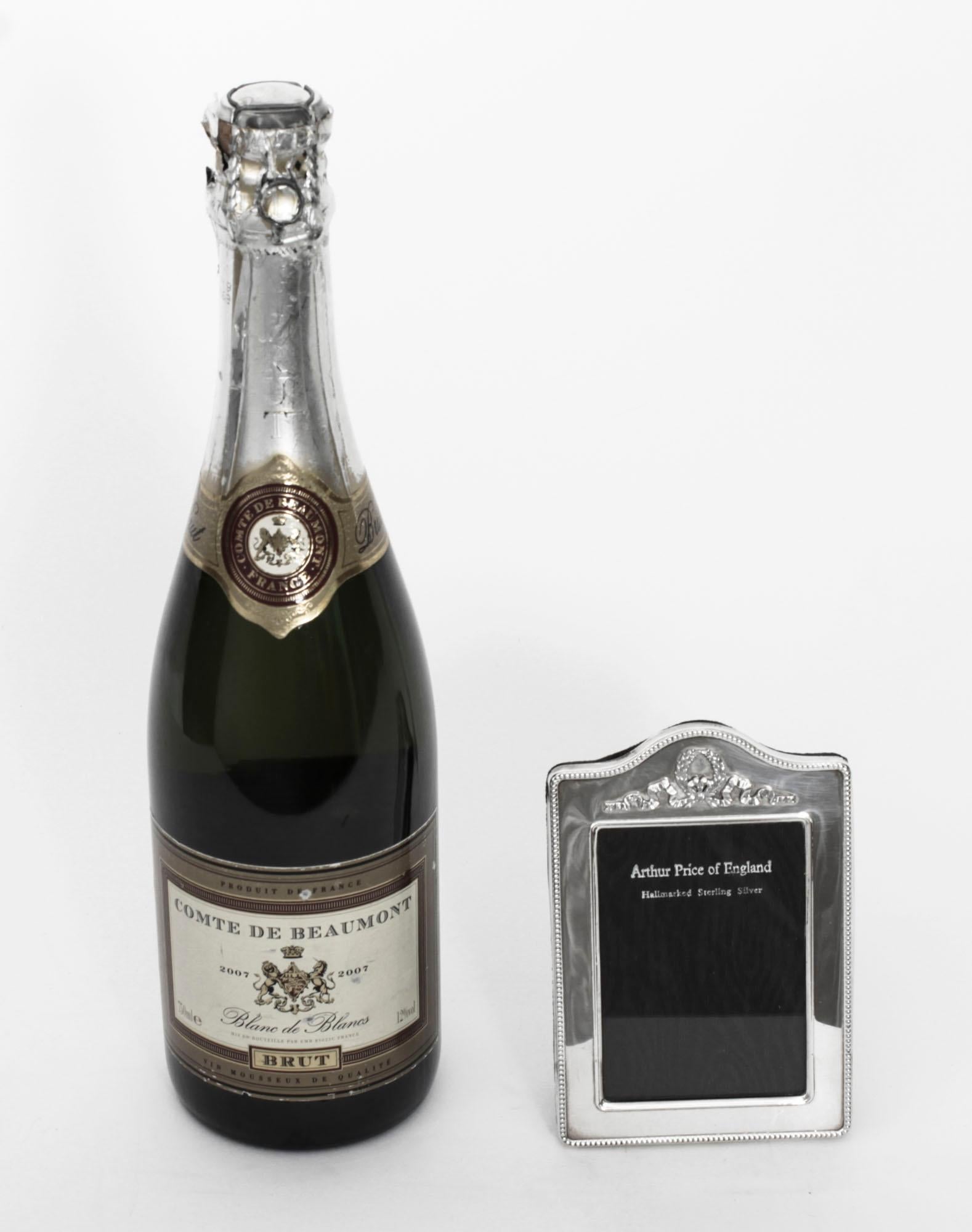 Vintage-Fotorahmen aus Sterlingsilber von Arthur Price & Co, Vintage, 1996, 13x9cm im Angebot 5