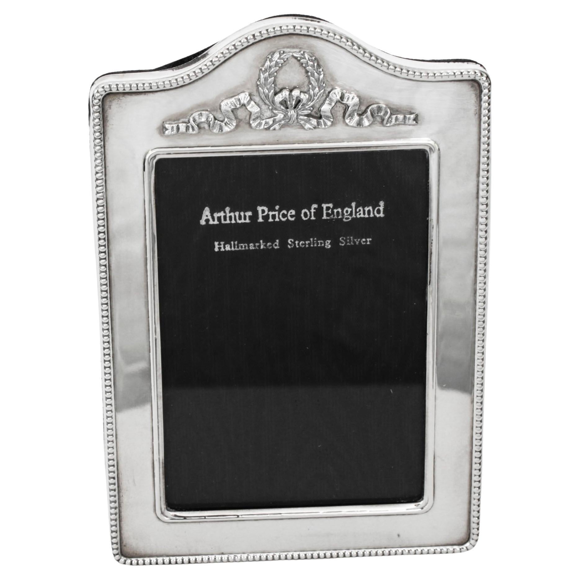 Vintage-Fotorahmen aus Sterlingsilber von Arthur Price & Co, Vintage, 1996, 13x9cm im Angebot