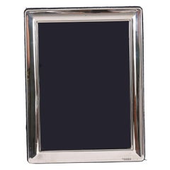 Vintage Sterling Silber Fotorahmen von Carrs 20. C. 21x10cm