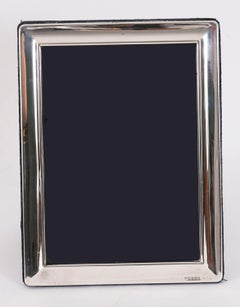 Vintage Sterling Silber Fotorahmen von Carrs 20. C. 21x10cm