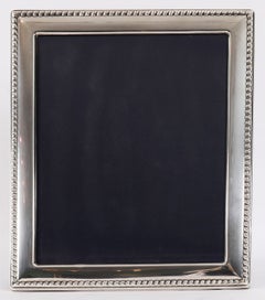 Vintage Sterling Silber Fotorahmen von Carrs 20th C 31x26cm