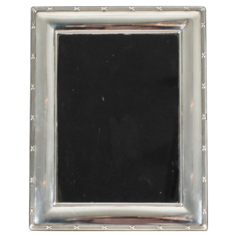 Vintage Sterling Silver Photo Frame by Carrs of Sheffield dated 1996 at 1stDibs