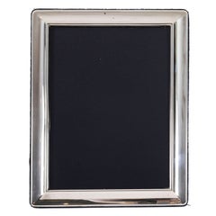 Marco de fotos vintage de plata de ley Londres s. XX 29cm x 24cm