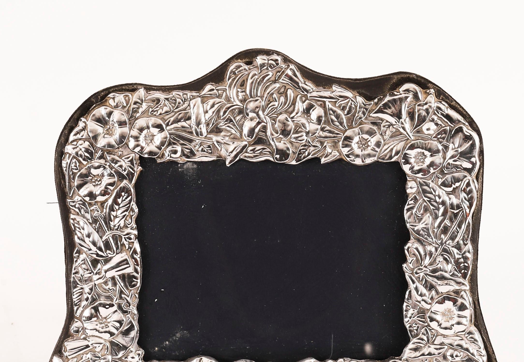Portafoto d'epoca in argento sterling RBB Sheffield 1990 19,5cm x 15cm In condizioni buone in vendita a London, GB