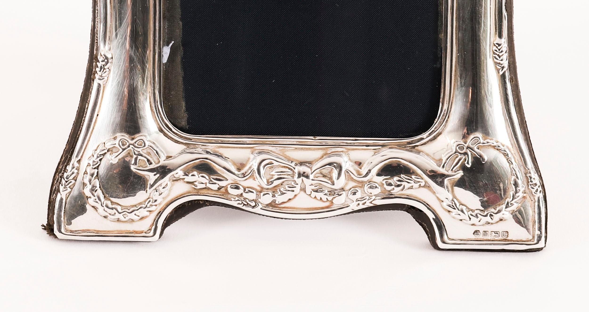 Portafoto d'epoca in argento sterling RBB Sheffield 1990 20cm x 16cm in vendita 3