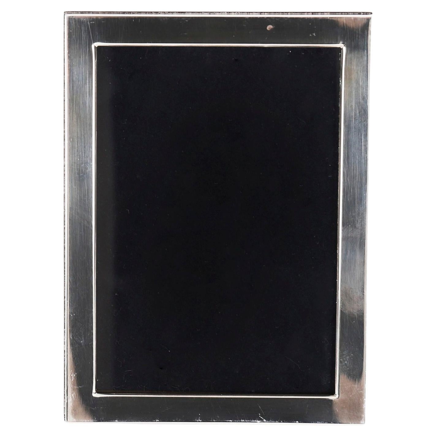 Cadre Photo Vintage en Argent Sterling RC Sheffield 15cm x 10cm 20ème siècle