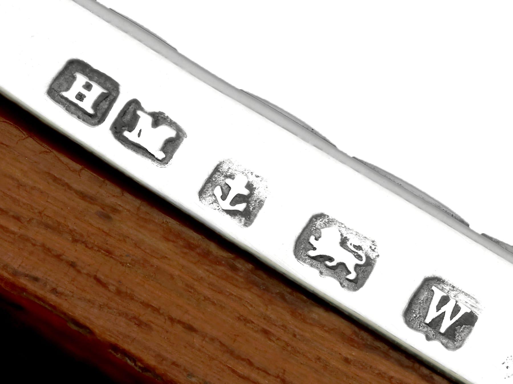 Cornice per fotografie d'epoca in argento Sterling - Giorgio VI in vendita 4