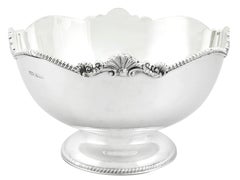 Mappin & Webb Ltd 1989 Vintage Sterling Silver Presentation / Fruit Bowl