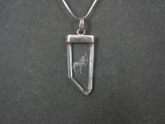 Vintage Sterling Silver Quartz Sagittarius Pendant Necklace
