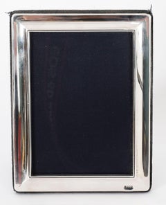 Vintage Sterling Silver Rectangular Portrait Photo Frame by Carrs 20th Centrury