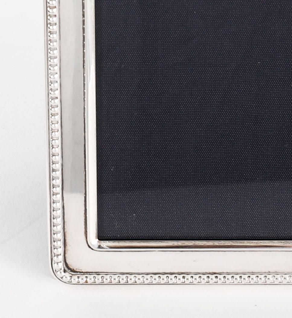 Vintage Sterling Silver Rectangular Portrait Photo Frame by Carrs