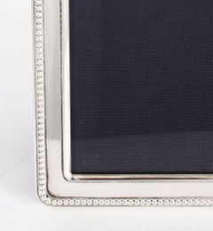 Vintage Sterling Silver Rectangular Portrait Photo Frame by Carrs 20th Century