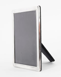 Marco rectangular de plata de ley vintage para retrato de Carrs Siglo XX
