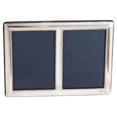 Vintage Sterling Silver Rectangular Portrait Photo Frame by Carrs 20th Century