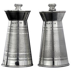 Vintage Sterling Silver Salt and Pepper Grinders