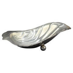 Vintage Sterling Silver Scallop Shell Dish