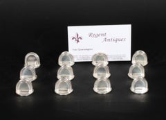 Vintage Sterling Silver Set 12 Place Card Menu Holders 20th Century