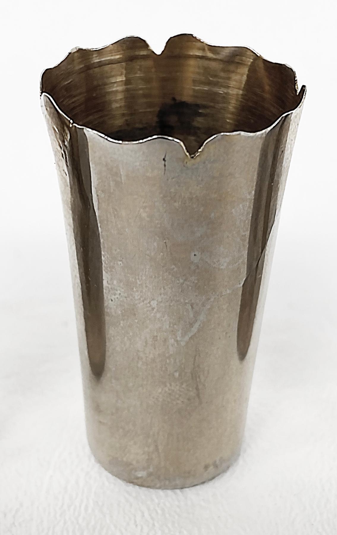 antique silver shot glasses