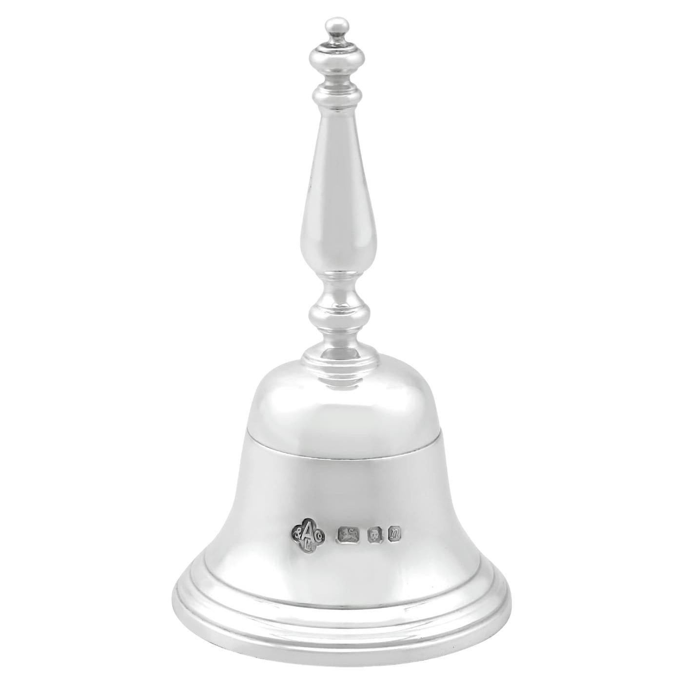 Vintage Sterling Silver Table Bell by Asprey & Co Ltd. For Sale