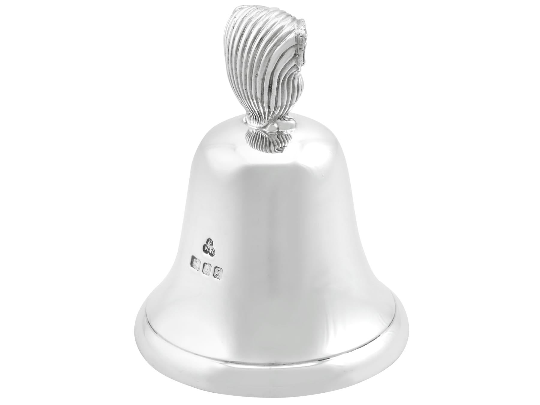 English Vintage Sterling Silver Table Bell