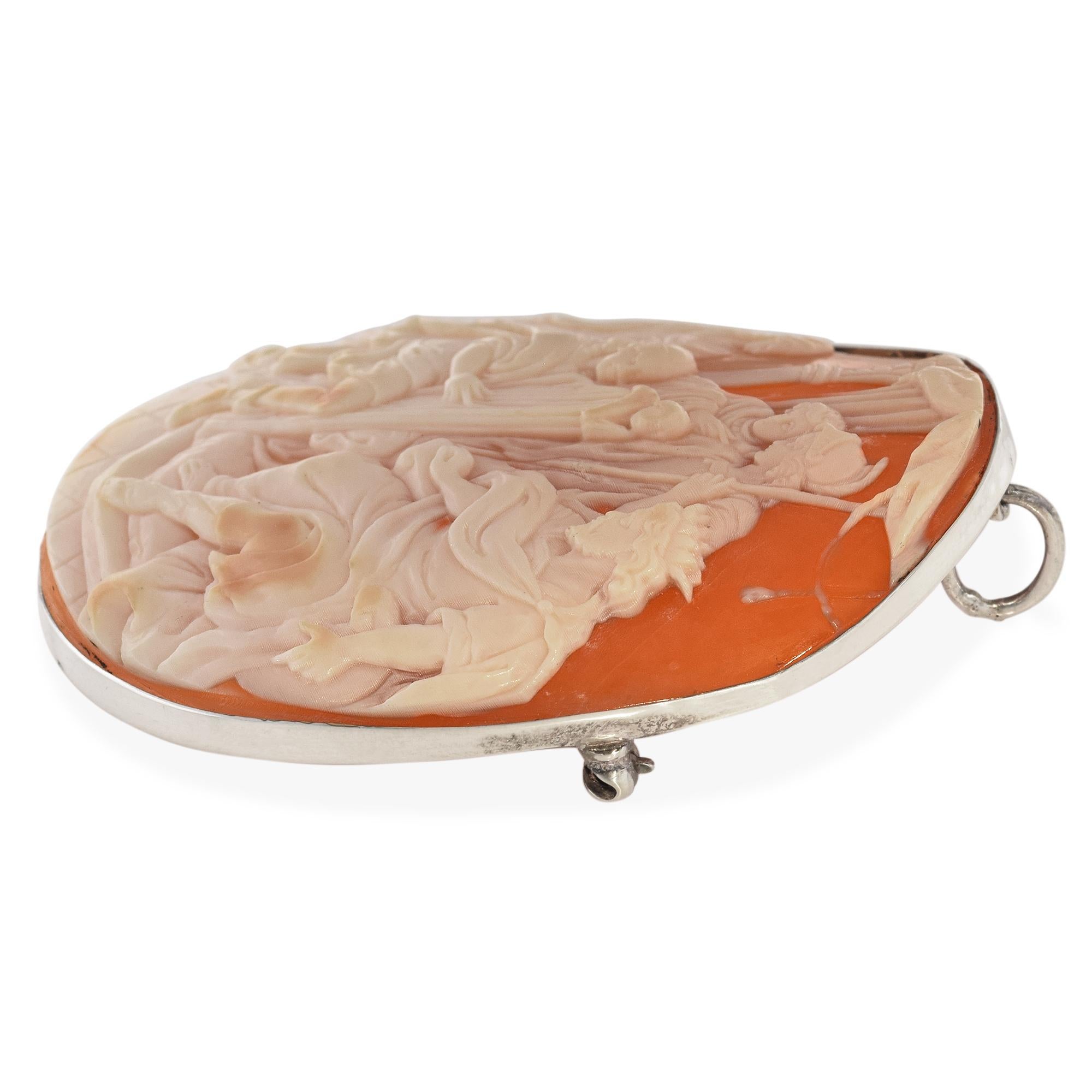 De las mujeres Broche colgante vintage de plata de ley 