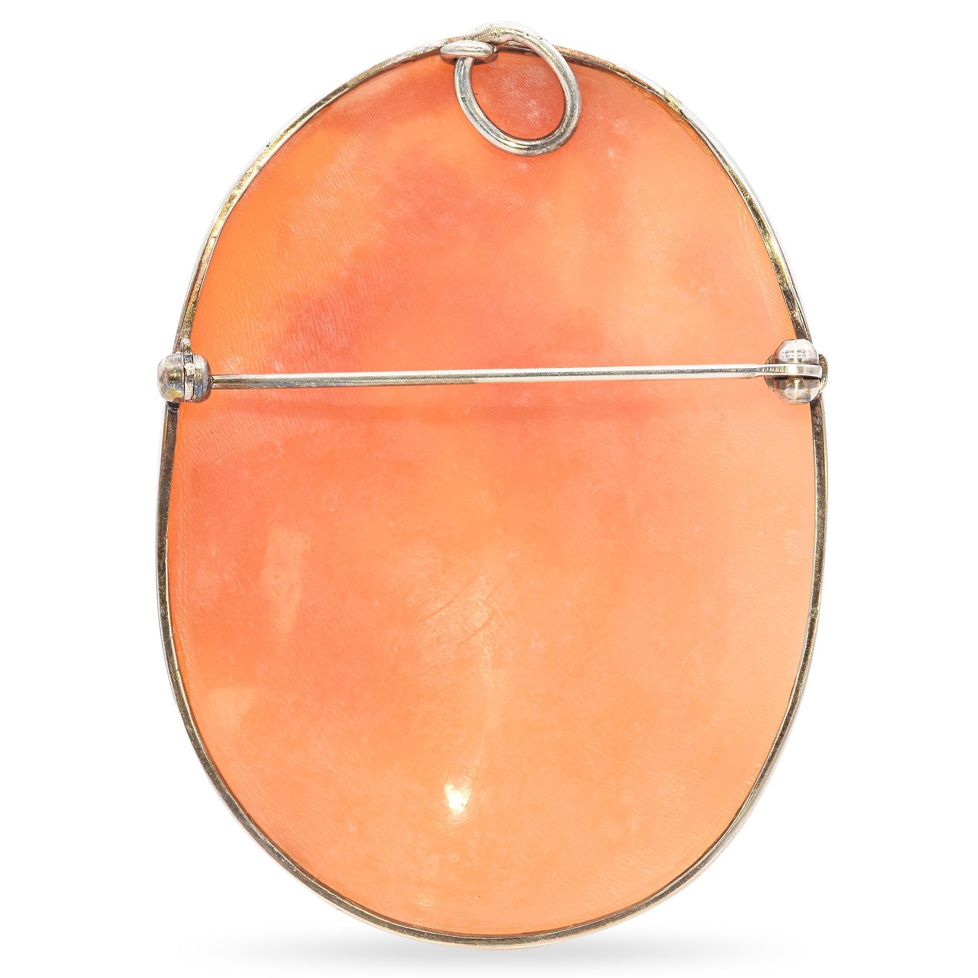 Broche colgante vintage de plata de ley 