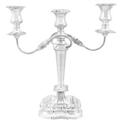 Dreiflammiger Vintage-Kandelaber aus Sterlingsilber