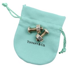 Vintage-Sterlingsilber von Tiffany & Co. Mutter- und Schrauben-Manschettenknöpfe