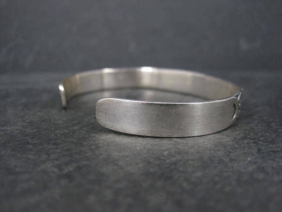 Bracciale tribale d'argento vintage da 6,5 pollici In condizioni buone in vendita a Webster, SD