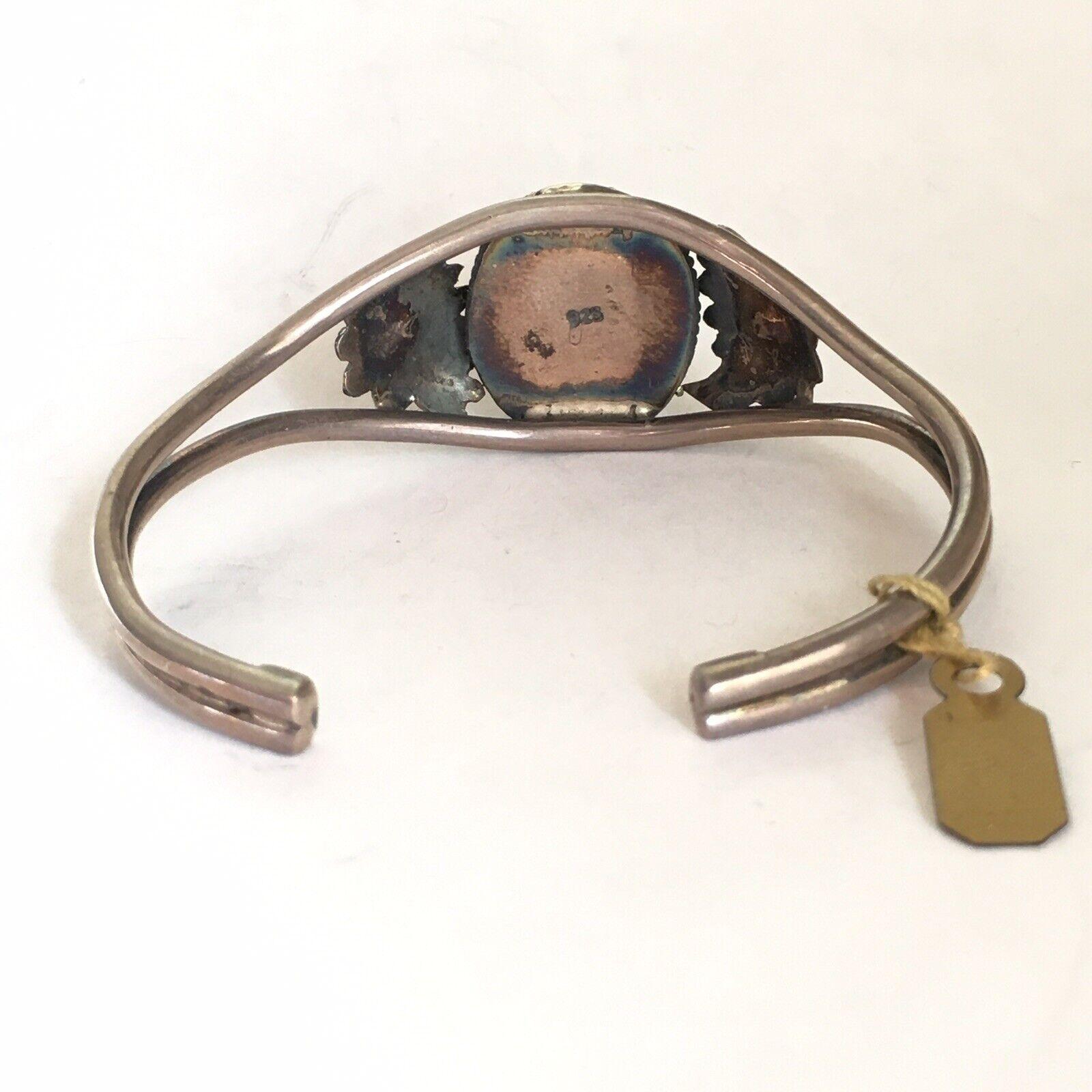 Manschettenarmband aus Sterlingsilber mit türkisfarbenem Türkis, Western American Workmanship im Zustand „Gut“ in Los Angeles, CA