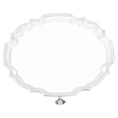 Vintage Waiter aus Sterlingsilber von Roberts & Belk Ltd (1972)