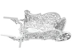 Vintage Sterling Silver Wheelbarrow Bon Bon Dish