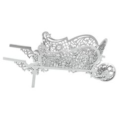 Vintage Sterling Silver Wheelbarrow Bon Bon Dish