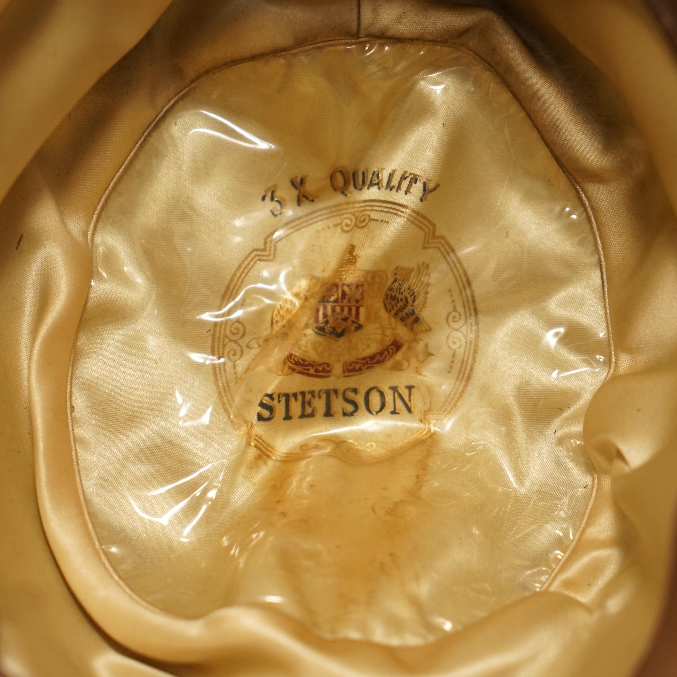 Stetson 3x qualité Made in England Trilby Hat for Selfridges Mens Shop en vente 2