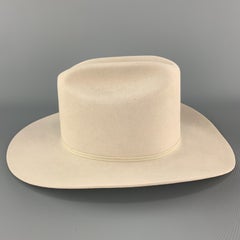 Vintage STETSON Größe 7 3/8 Licht grau Filz Rancher Hut