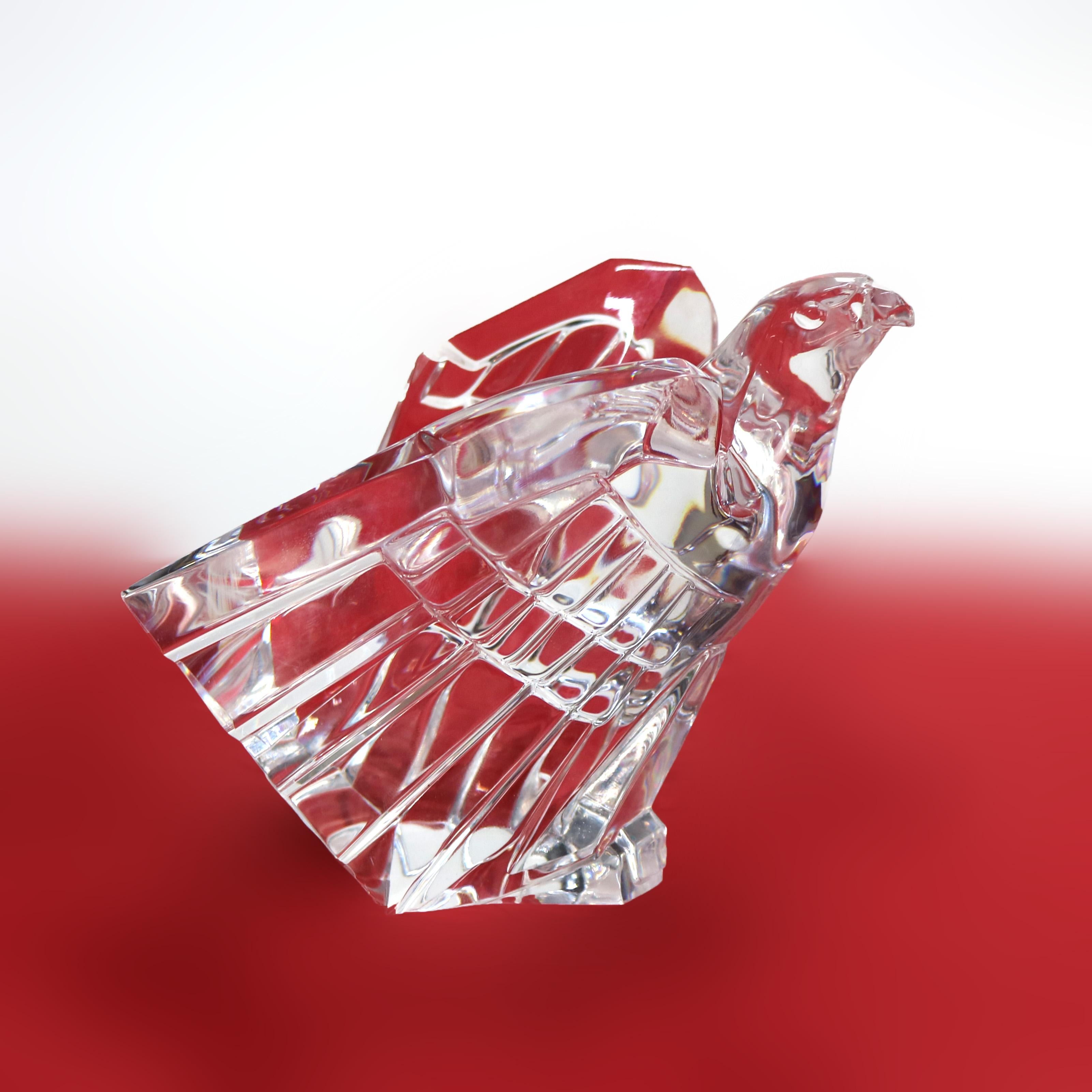 Vintage Steuben Art Glass Eagle Signed C1950 3