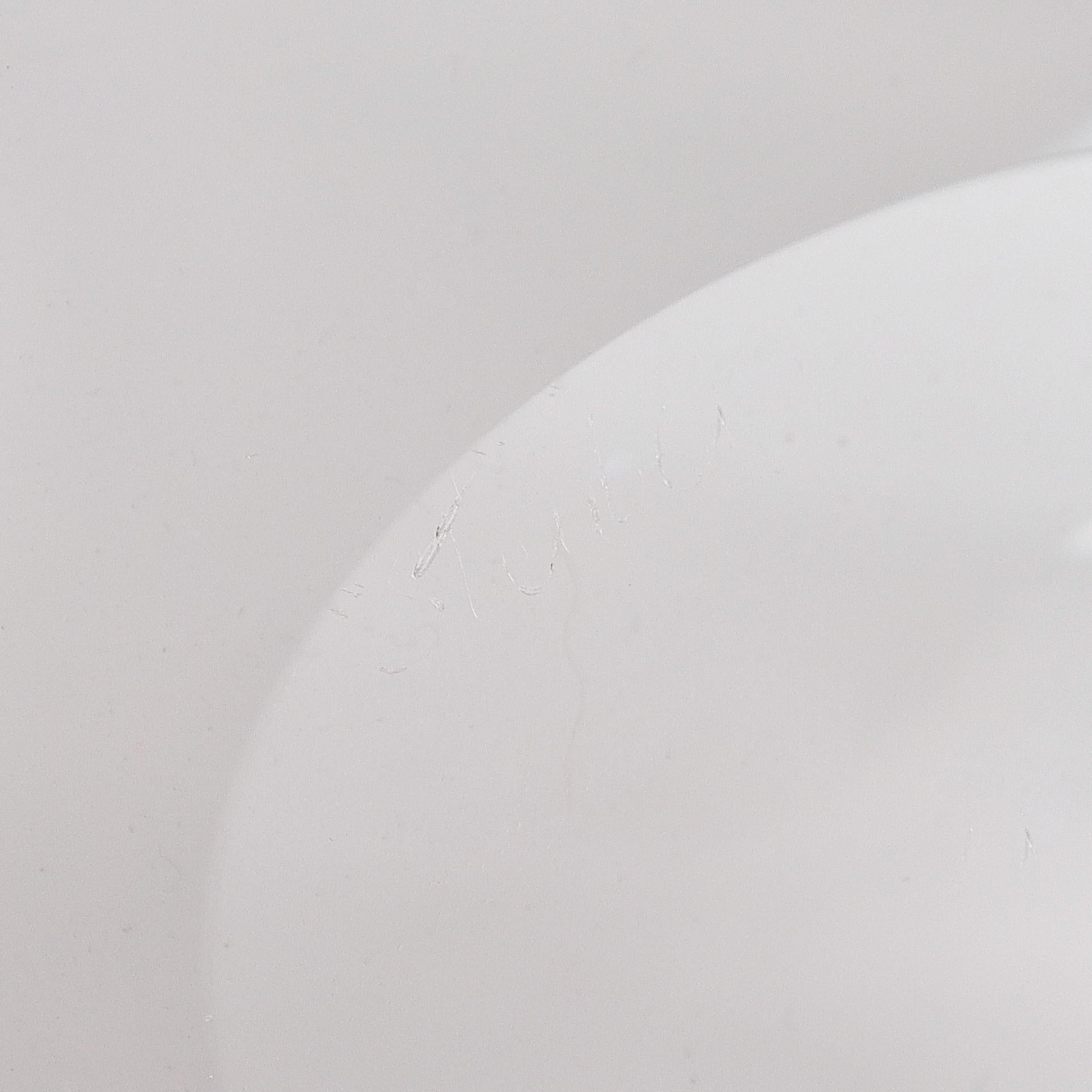 Ovale Schale aus Steuben-Kunstglas mit gefaltetem Deckel im Angebot 5