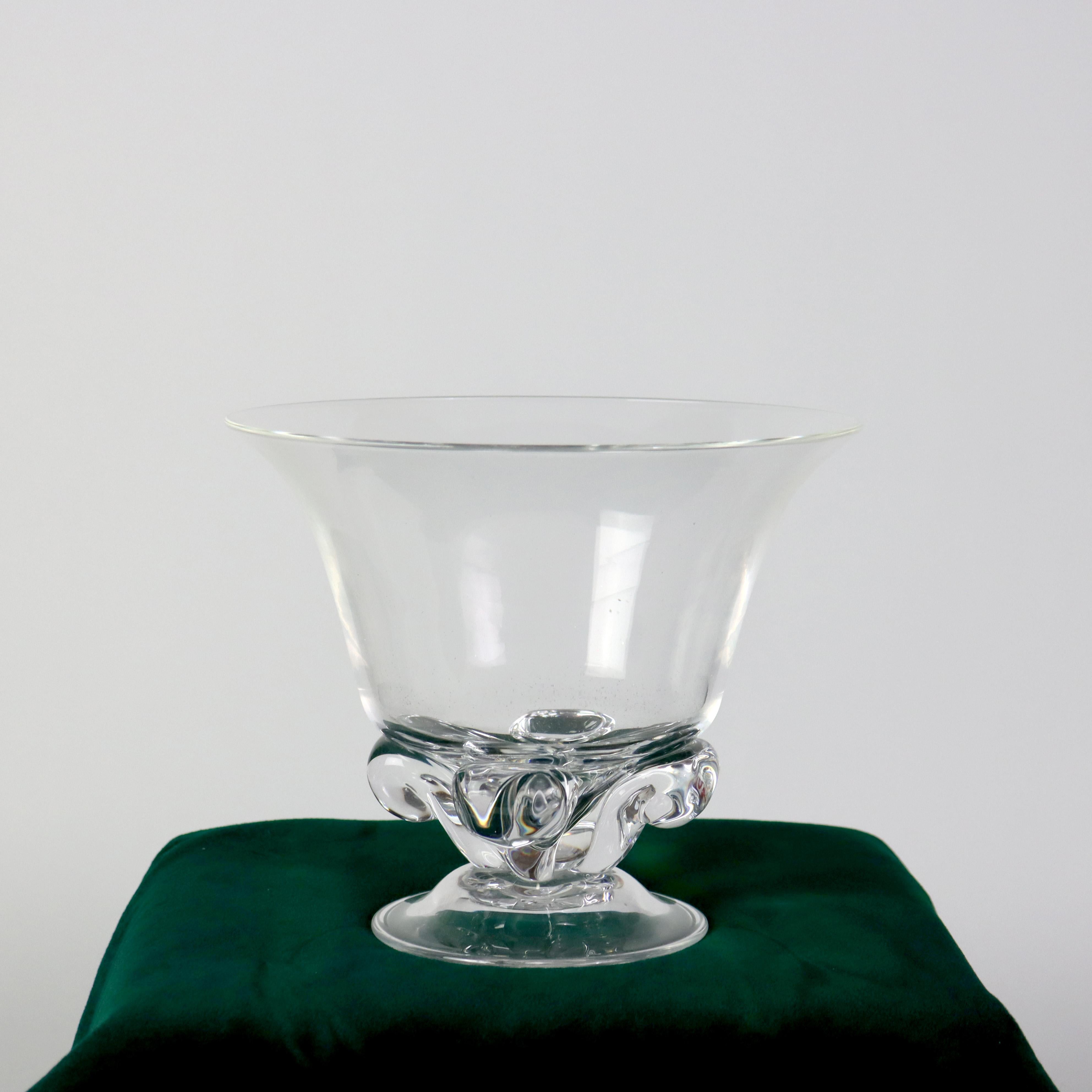 Compota Vintage Steuben Glass Sin Firmar C1950 en Bueno estado para la venta en Big Flats, NY