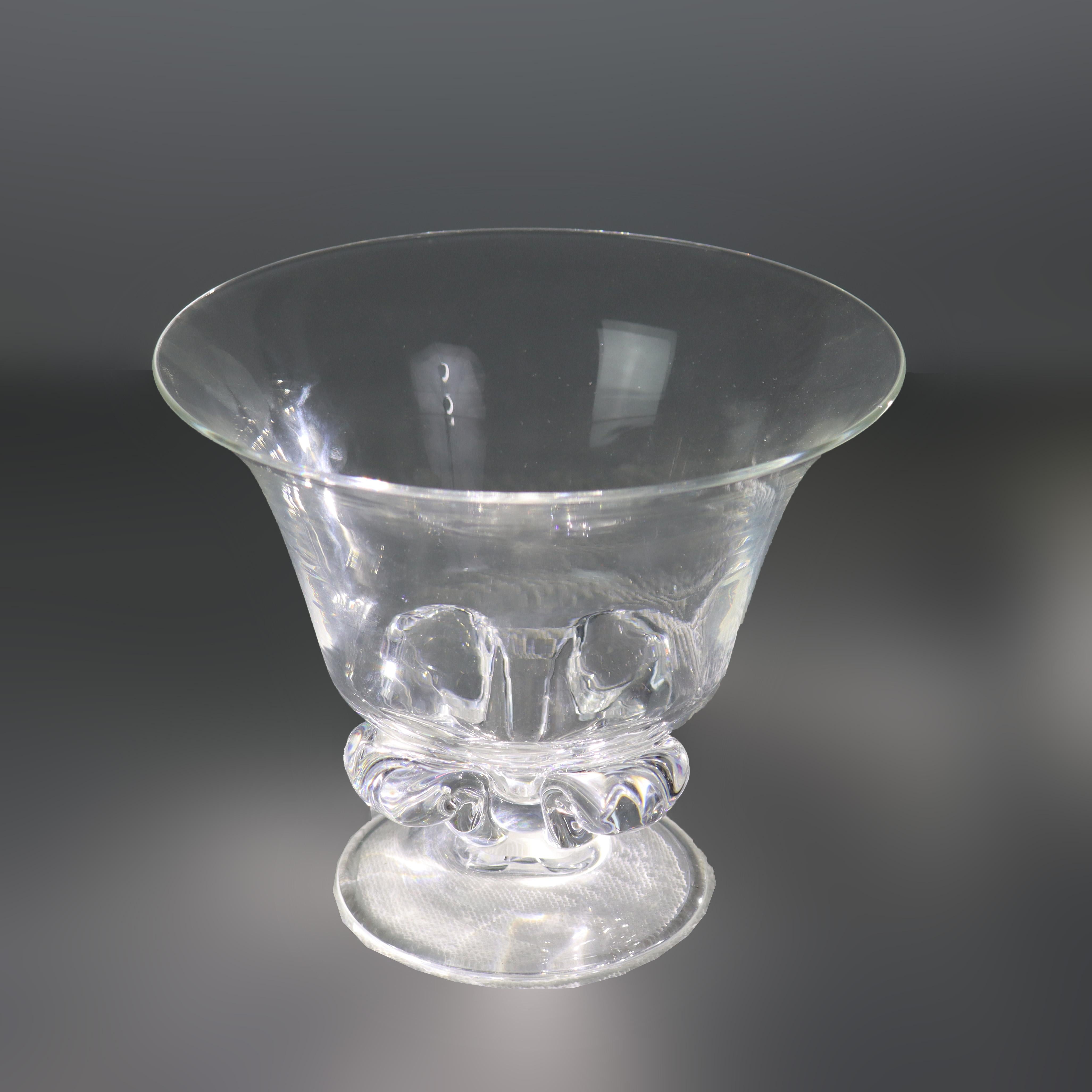 Compota Vintage Steuben Glass Sin Firmar C1950 Vidrio en venta