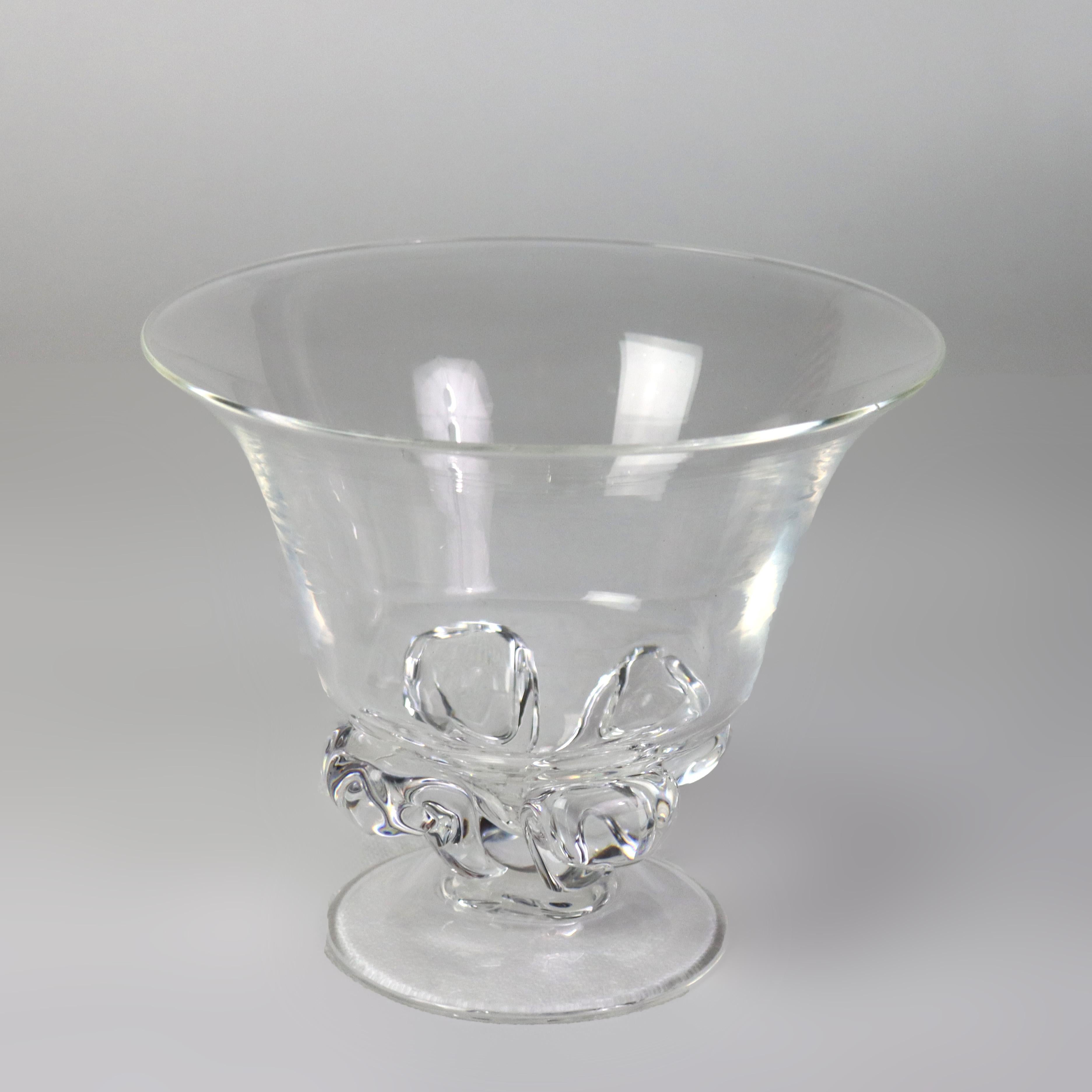 Compota Vintage Steuben Glass Sin Firmar C1950 en venta 1
