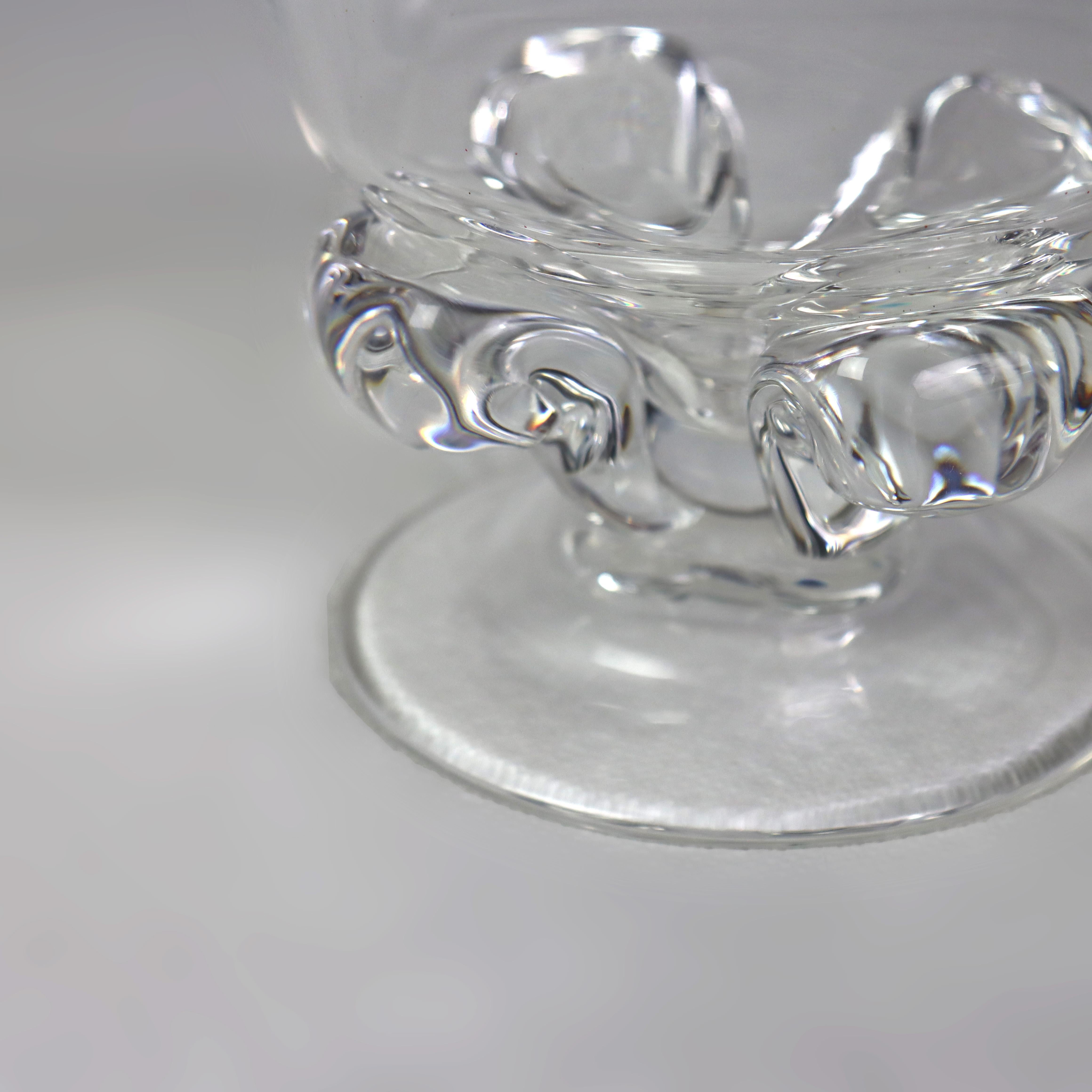 Compota Vintage Steuben Glass Sin Firmar C1950 en venta 2