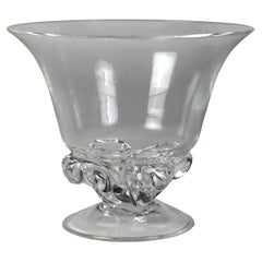 Vintage Steuben Crystal Glass Compote Unsigned C1950