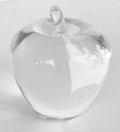 Vintage Steuben Glass Apple Paperweight