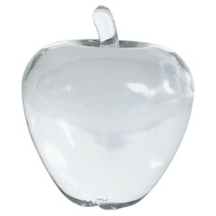 Vintage Steuben Glass Apple Paperweight
