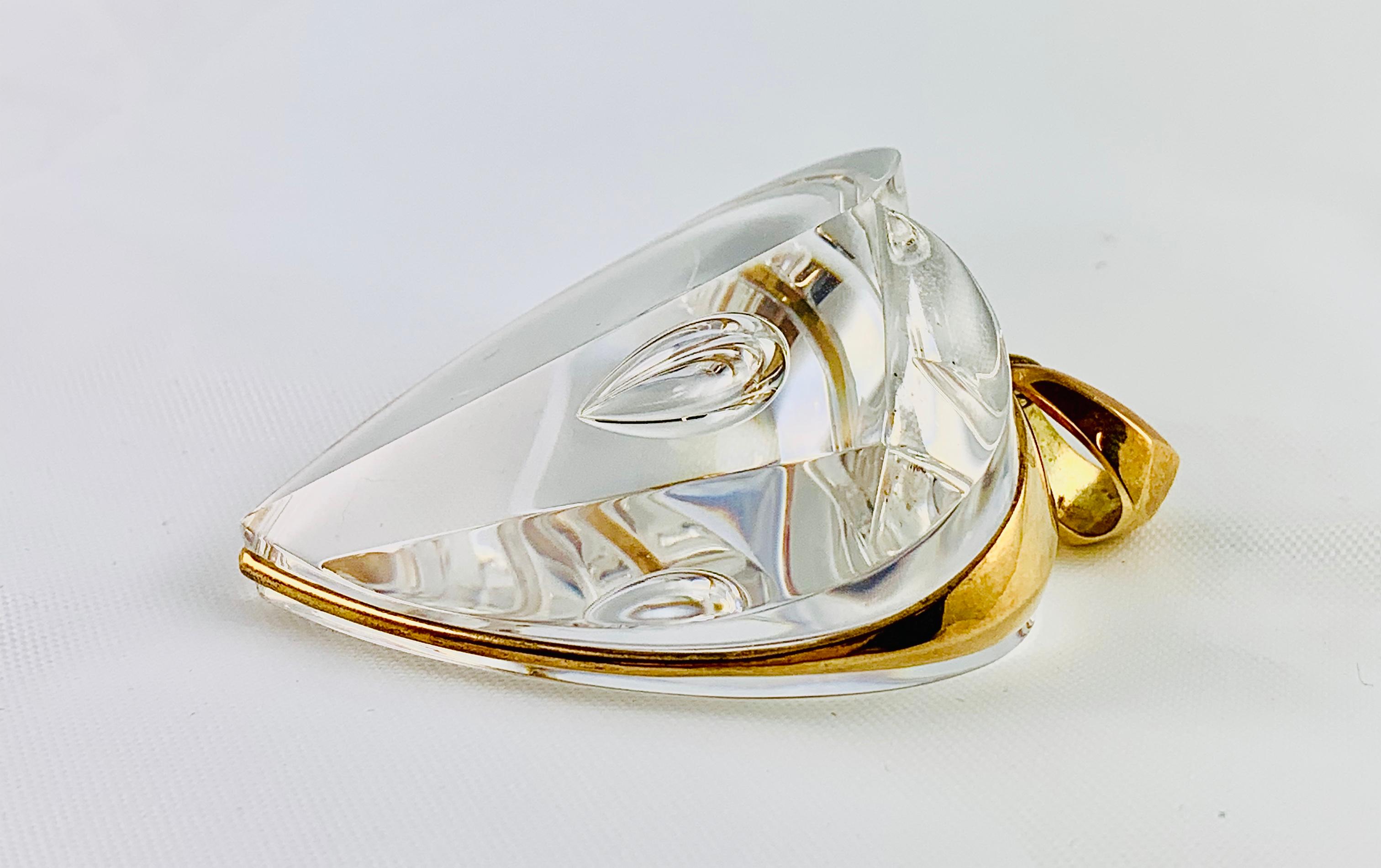 glass heart locket