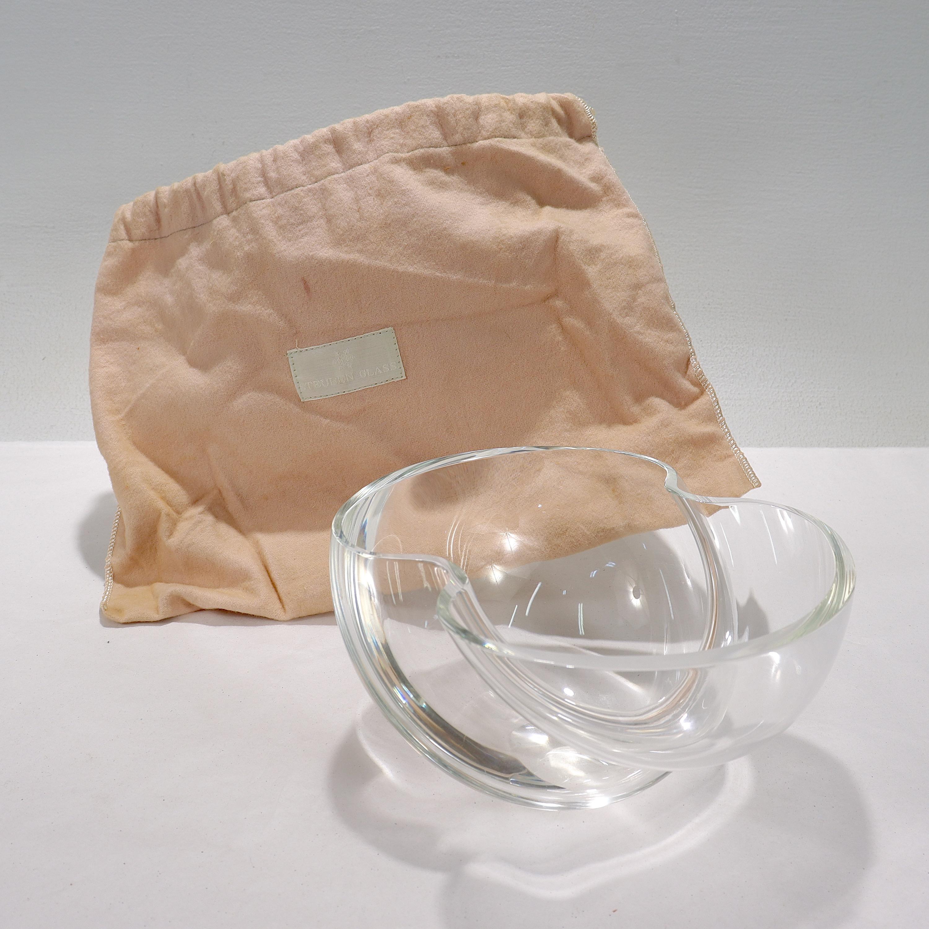 Moderne Bol Nimbus d'art Steuben Glassworks des années 1980 en vente