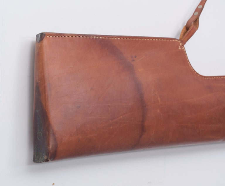 Vintage Stich Leather Gun Case For Sale at 1stDibs