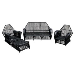 Vintage Stick Rattan Set