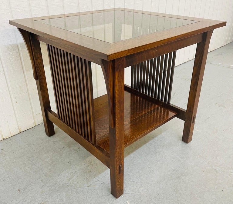 Vintage Stickley Oak Mission Style Side Table For Sale at 1stDibs