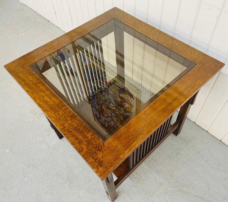 Vintage Stickley Oak Mission Style Side Table For Sale at 1stDibs